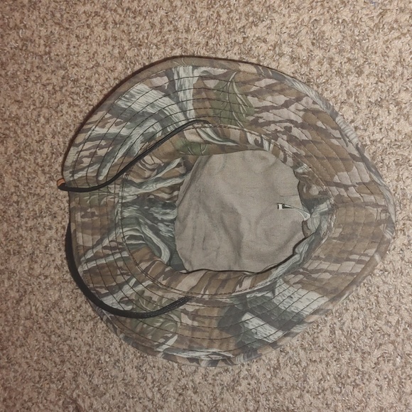 Vtg Whitewater Outdoors Camo Hunting Hat w/ Strap Made in USA - Picture 6 of 8